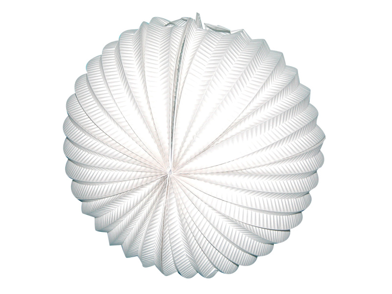 Dekorativní závěsný lampion bílý 35cm