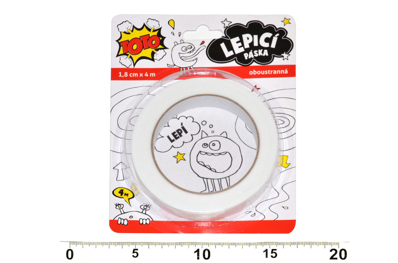 TOTO Lepící páska 18mm x 4m oboustranná