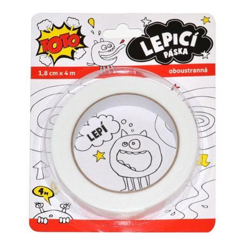 TOTO Lepící páska 18mm x 4m oboustranná