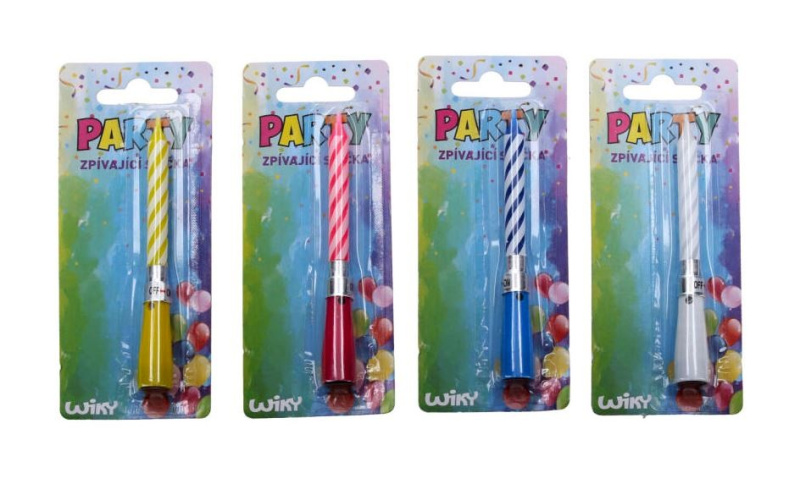 Wiky Narozeninová zpívající svíčka modrá