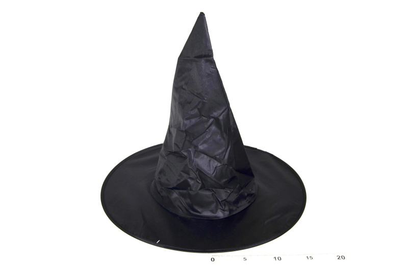 Wiky Klobouk čarodějnický černý 32 cm