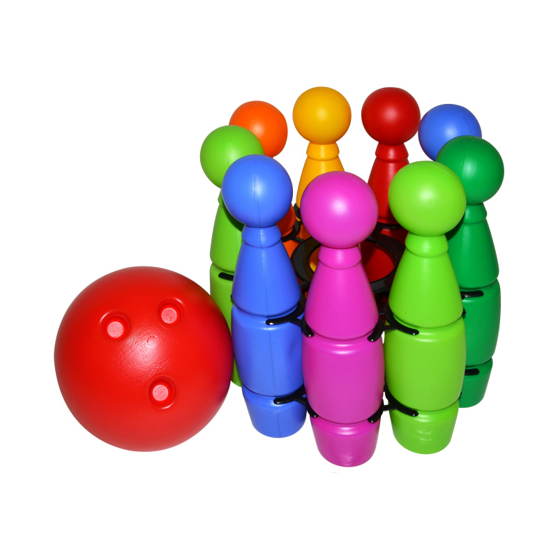 Kuželky v síťce s koulí