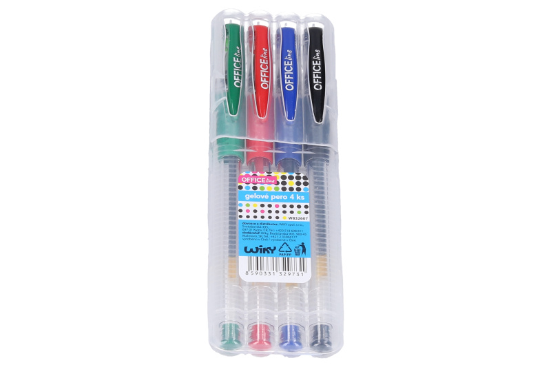 MFP 6000922 gelové pero set 4 ks GS1038-4