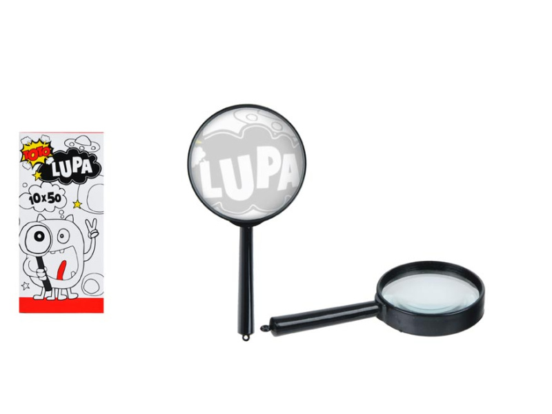 Lupa plast/sklo 18cm v krabičce Wiky