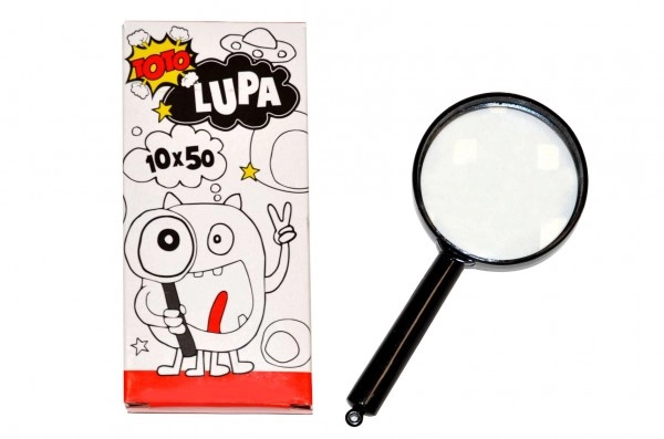 Lupa plast/sklo 18cm v krabičce Wiky