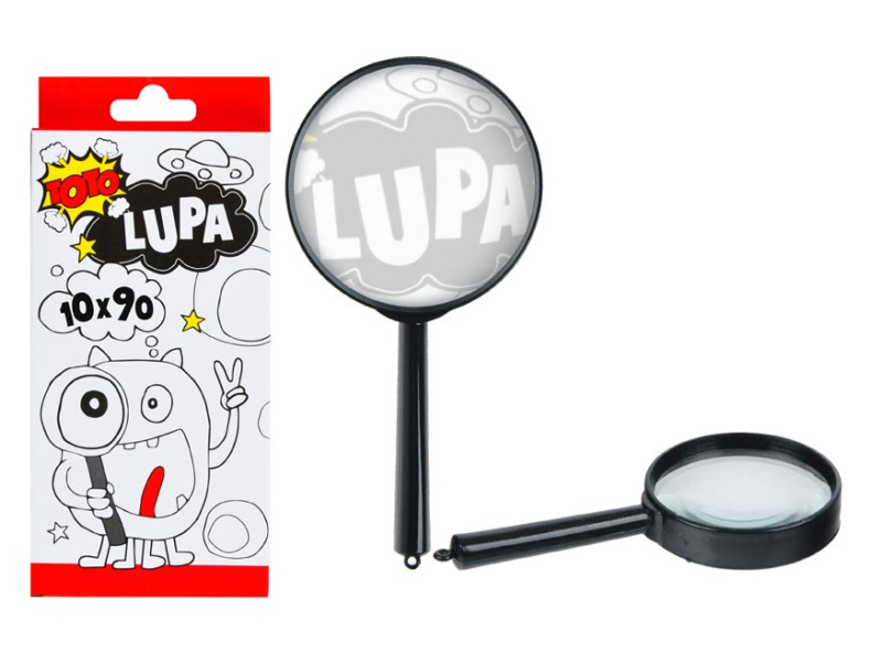 Lupa plast/sklo 18cm v krabičce Wiky