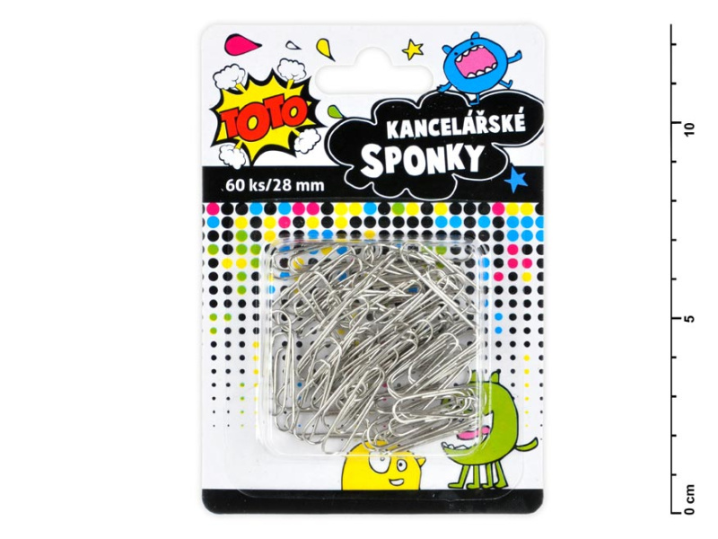 Sponka kancelářská 60 ks, 28 mm