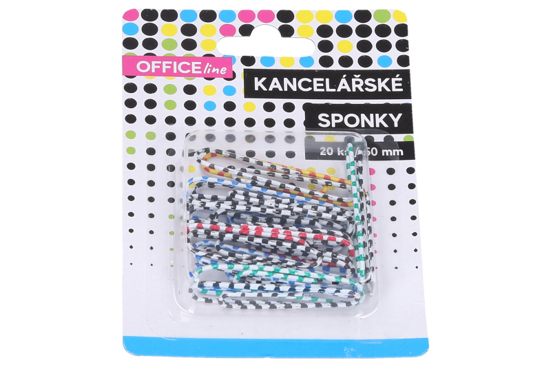 TOTO Sponka kancelářská pruhovaná 20 ks 50 mm
