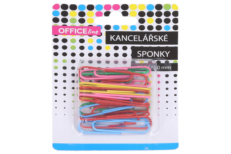 TOTO Sponka kancelářská barevná 20 ks 50 mm