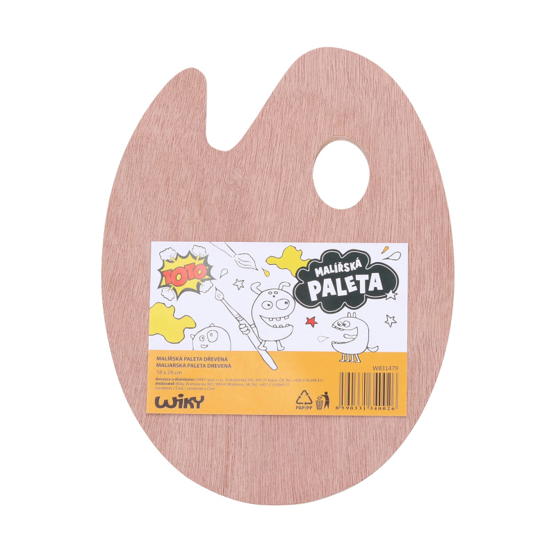 Dudlu Paleta malířská dřevěná 20x30 cm