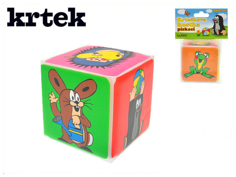 Wiky Pískací kostka Krtek