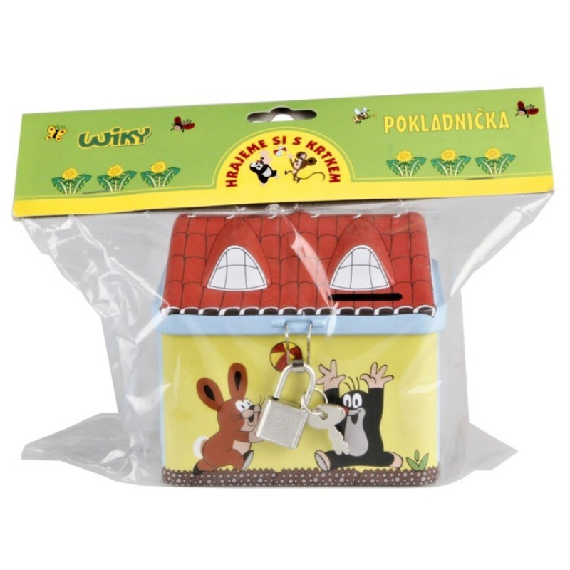 Wiky Pokladnička plechová KRTEK