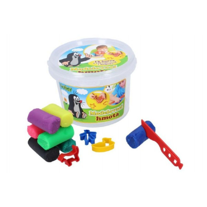 Wiky Modelína/Plastelína hmota Krtek 300 g 15 barev