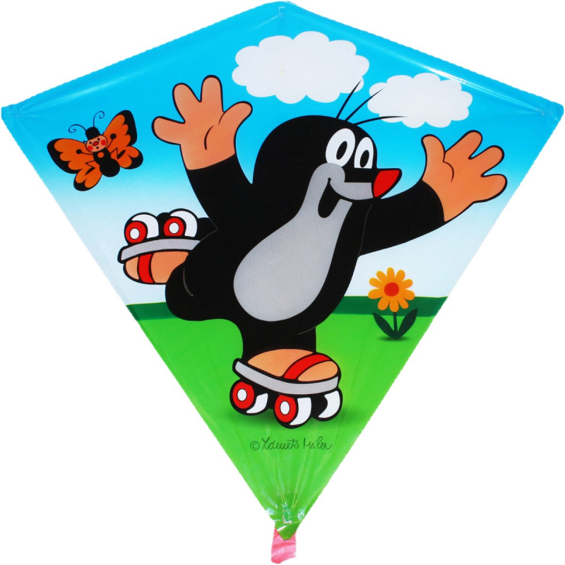 Wiky Drak Krtek na bruslích 68 x 73 cm