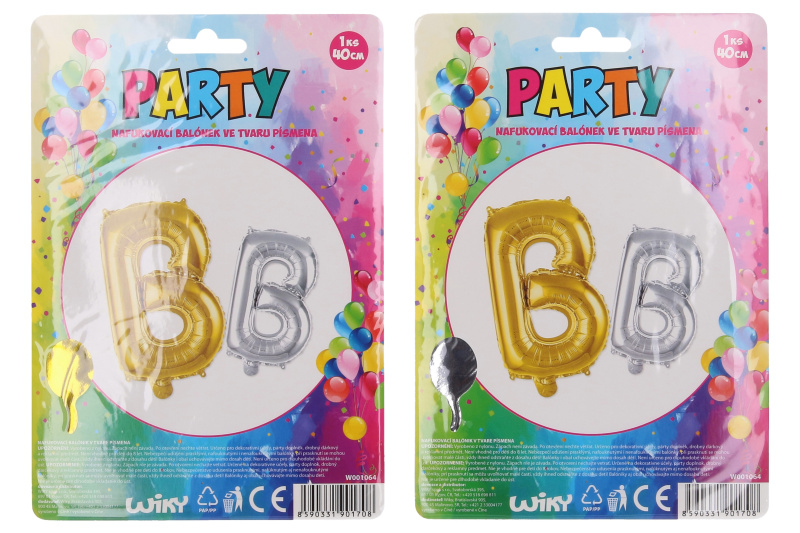 Wiky Balónek nafukovací 40 cm písmeno