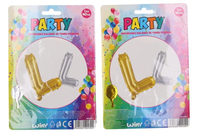 Wiky Balónek nafukovací písmeno L