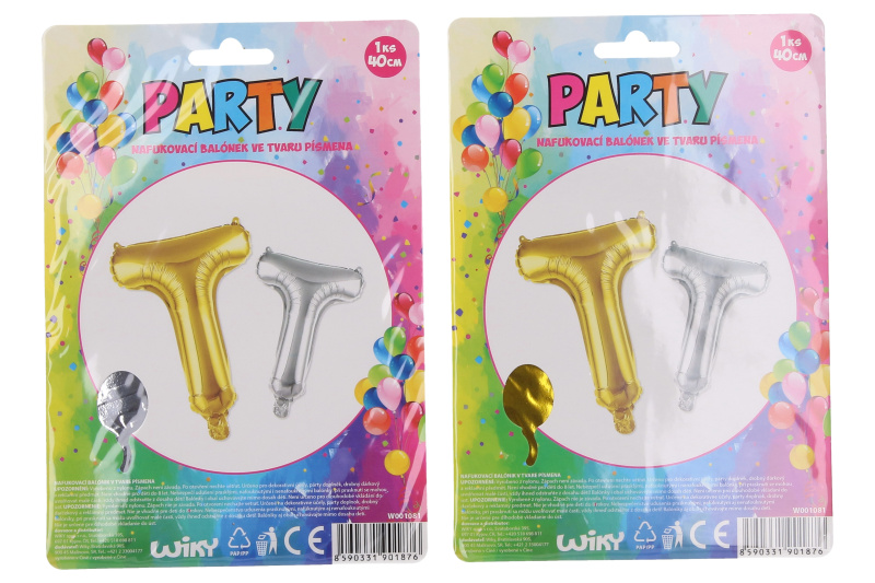 Wiky Balónek nafukovací 40 cm písmeno