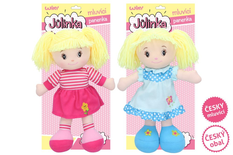 Wiky Panenka Jůlinka mluvící 40 cm modrá 8523