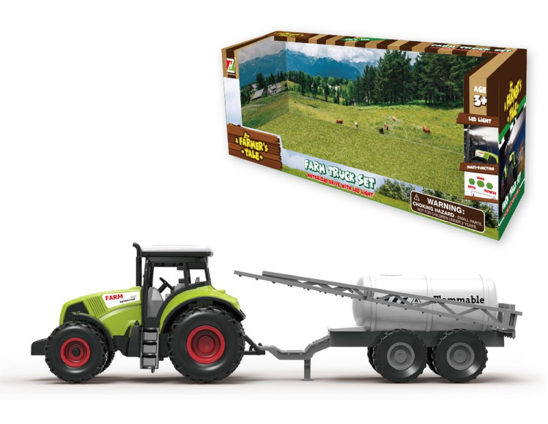 Traktor s přívěsem na postřik 31 cm