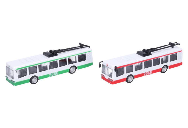Wiky Trolejbus kovový s efekty 16 cm