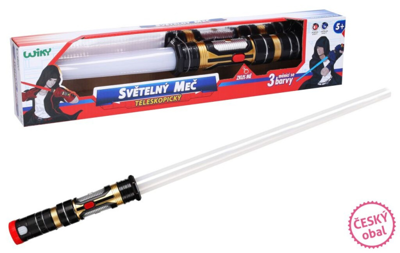 Wiky světelný meč teleskopický 80cm