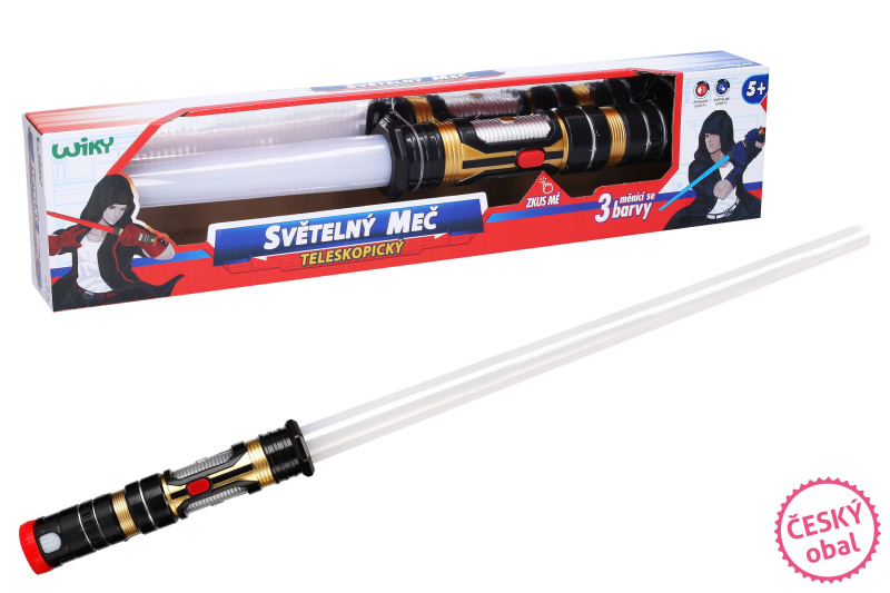 Wiky světelný meč teleskopický 80cm
