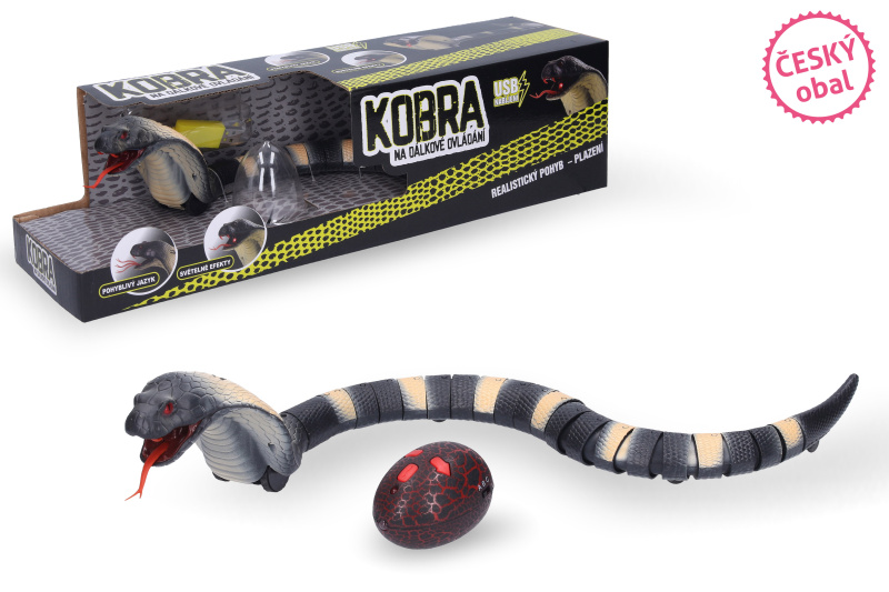 Wiky Kobra RC plast na dálkové ovládání s USB kabelem se světlem