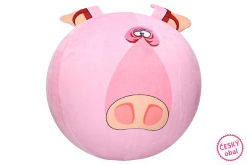 Nafukovací plyšový míč - Prase 30 cm, W007531