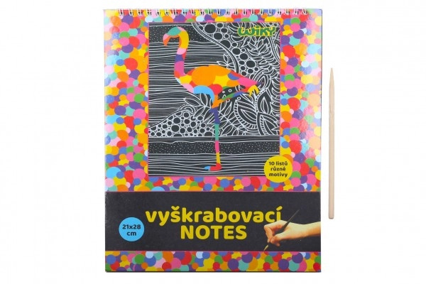 Vyškrabovací notes 21x28cm, 10 listů / W011367 KOH-I-NOOR