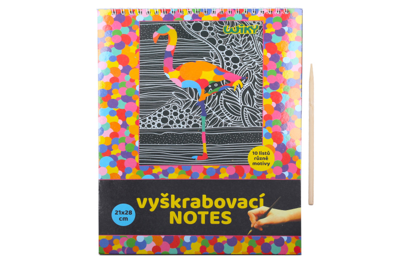 Vyškrabovací notes 21x28cm, 10 listů / W011367 KOH-I-NOOR