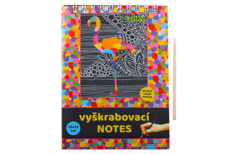 WIKY Vyškrabovací notes 10x14cm 10 listů