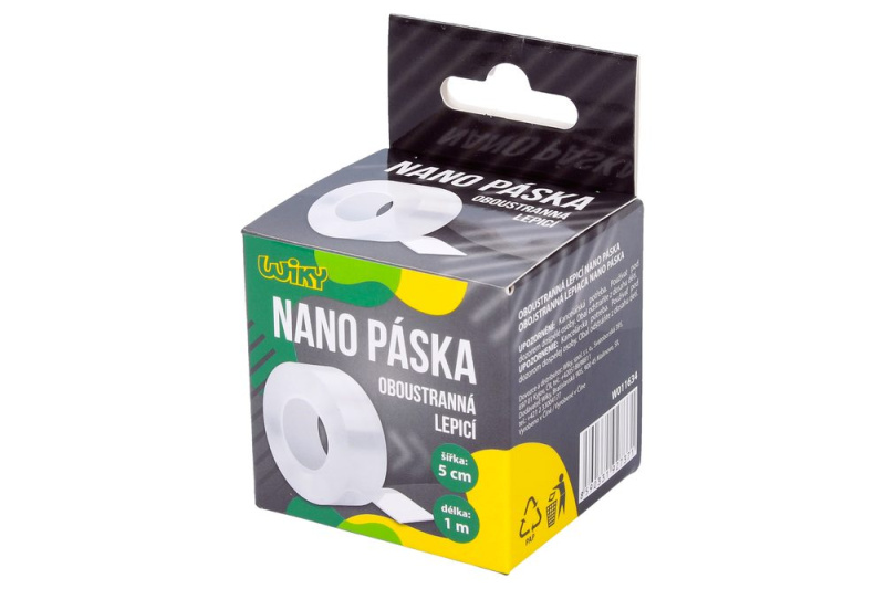 Wiky Oboustranná lepící nano páska 1 m x 5 cm