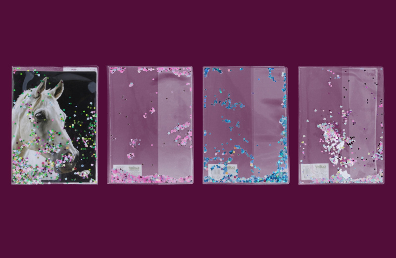 Wiky Obal na sešit A5 glitter