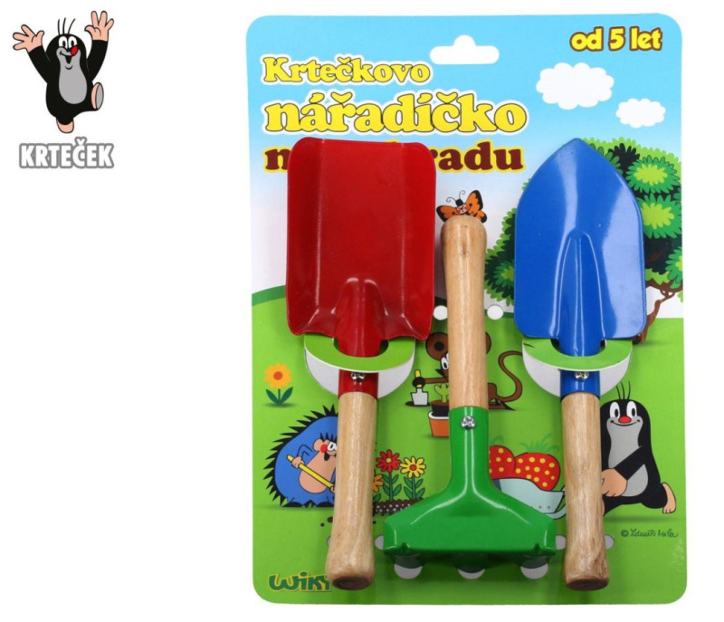 Wiky nářadí zahradní Krtek kov dřevo 3 ks