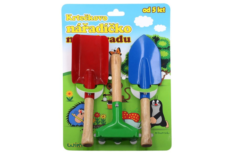 Wiky nářadí zahradní Krtek kov dřevo 3 ks