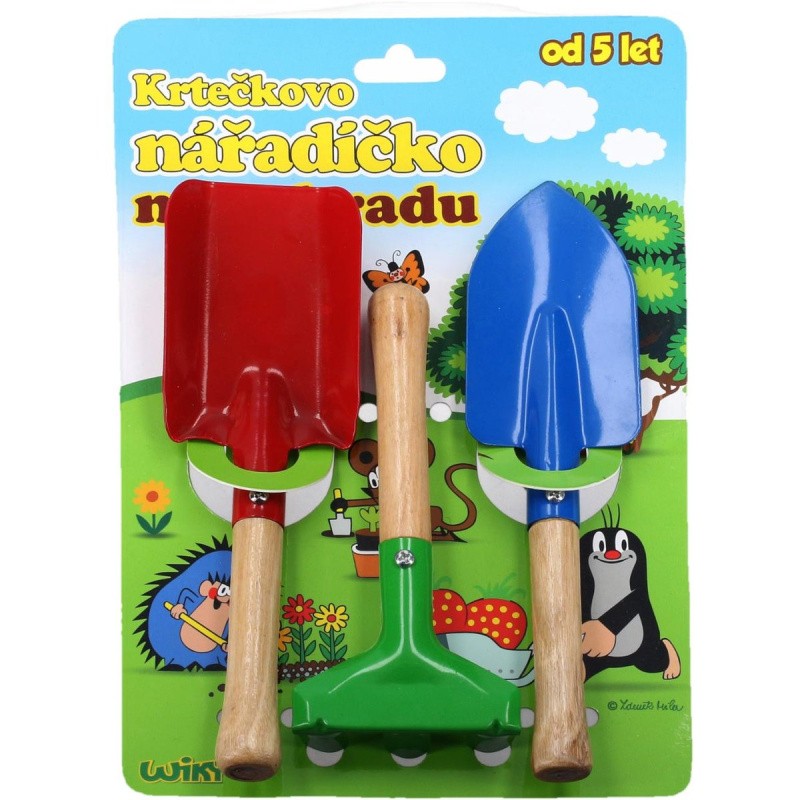 Wiky nářadí zahradní Krtek kov dřevo 3 ks