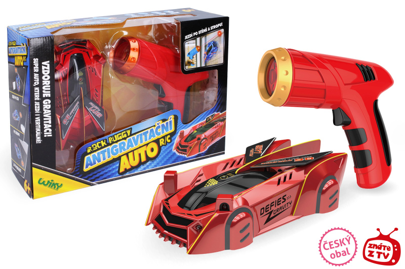 ROCK BUGGY Auto antigravitační RC s laserem 15 cm červené