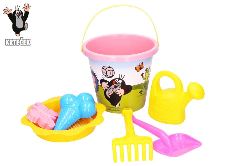 Wiky Písek sada Krtek 1,5 L růžová