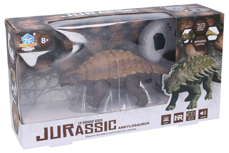 Dino Ankylosaurus RC na dálkové ovládání 24 cm