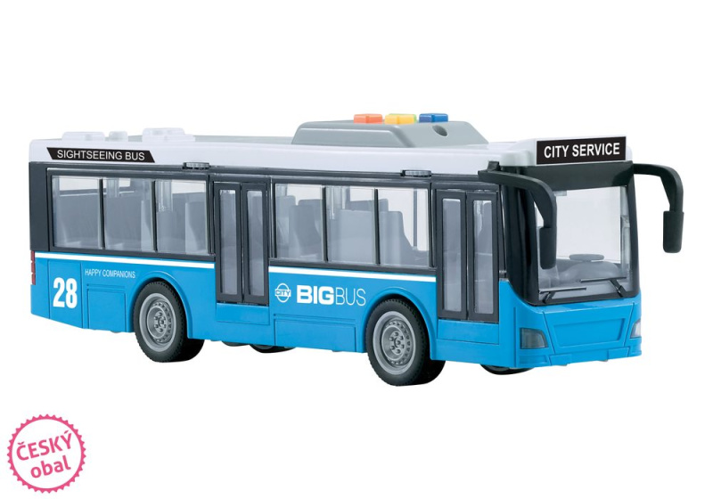 Wiky Autobus městské dopravy plast 29cm se světlem a zvukem