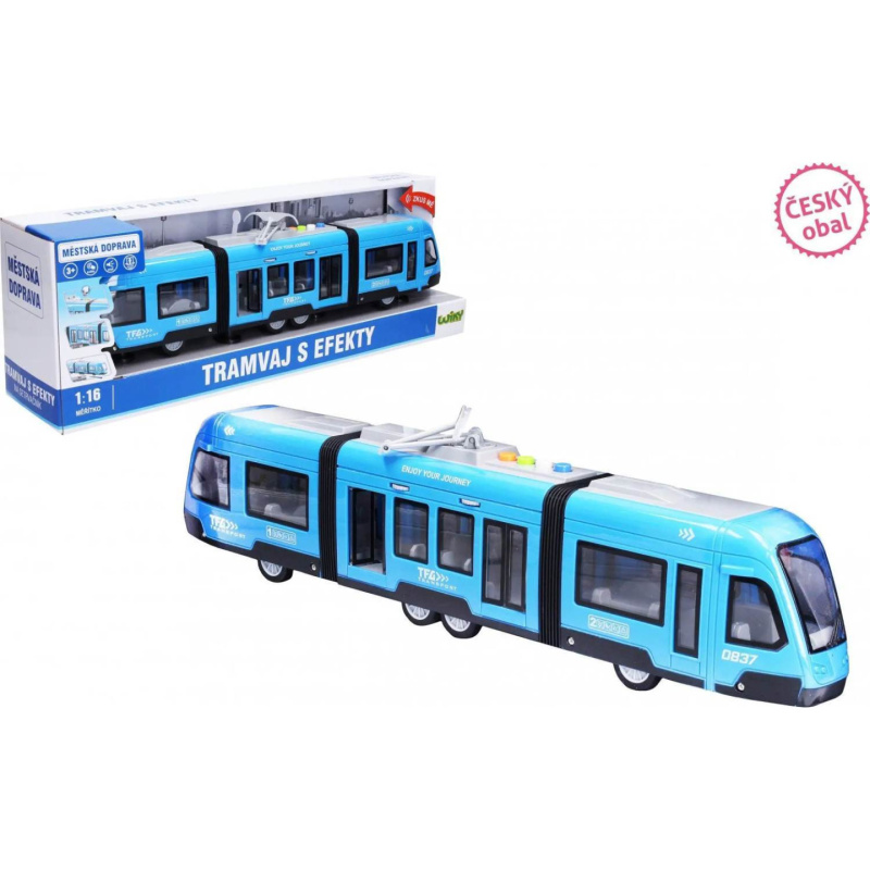 Wiky Vehicles Tramvaj s efekty 44 cm český obal