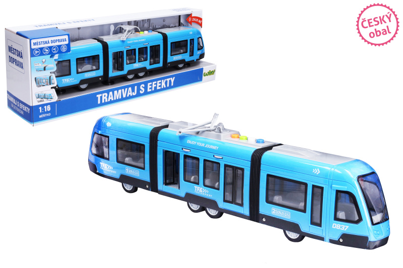 Wiky Vehicles Tramvaj s efekty 44 cm český obal