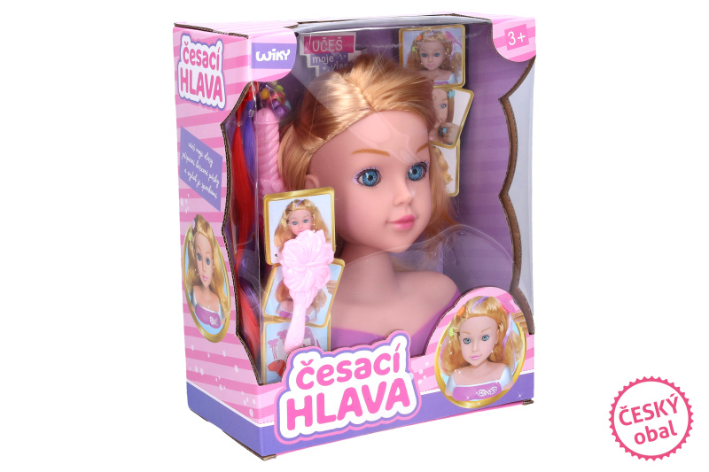 Wiky Česací hlava s příslušenstvím 22 cm