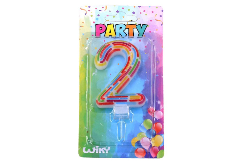 Párty svíčka číslo 2 Čárky W017548 259419