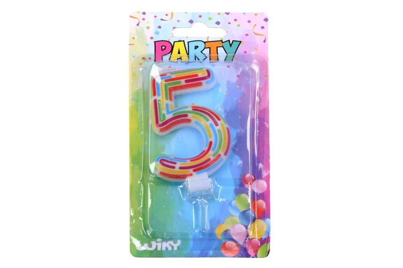 Párty svíčka číslo 5 Čárky W017551 259422