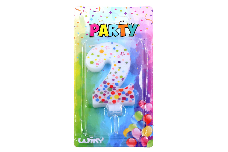Wiky Párty svíčka číslo 2 zlatá