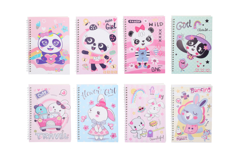 Wiky Notes spirála linkovaný 14,5x20,5 cm, 80 stran - MIX