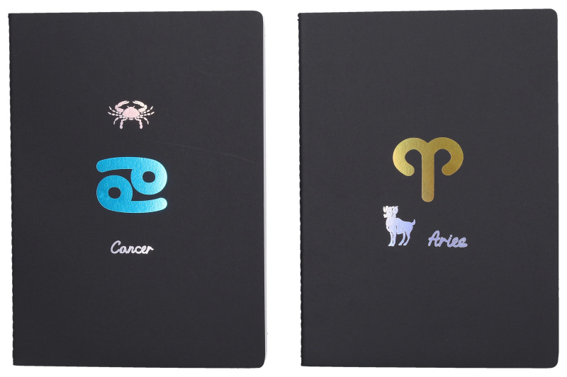 Notes 18,5x25,5 cm 34 bílých linkovaných stran Zodiac