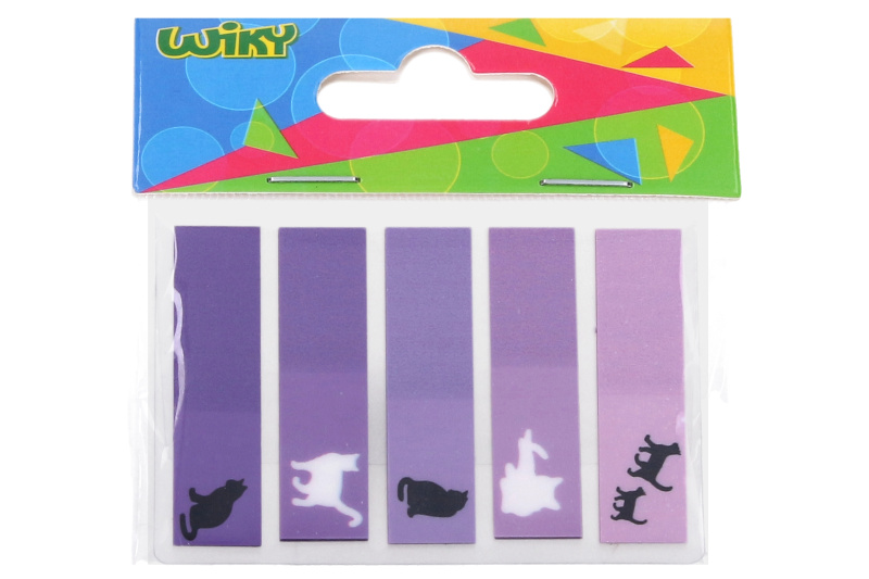 Wiky Bloček samolepicí, 5x20 pruhů - Kočka
