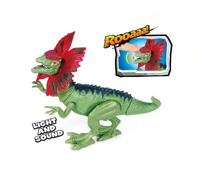 Askato dinosaurus s efekty zelený